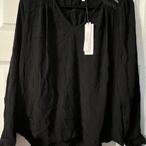 Red Haute Black Women's Blouse Size Small